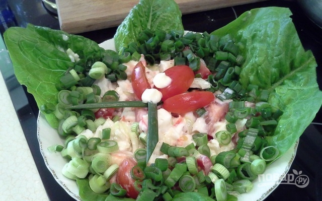 Салат из камчатского краба - фото шаг 3