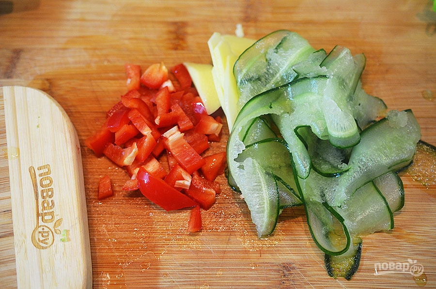 Теплый салат из говядины - фото шаг 6