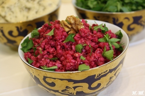 Фото к рецепту: Булгур - салат красная горка 
