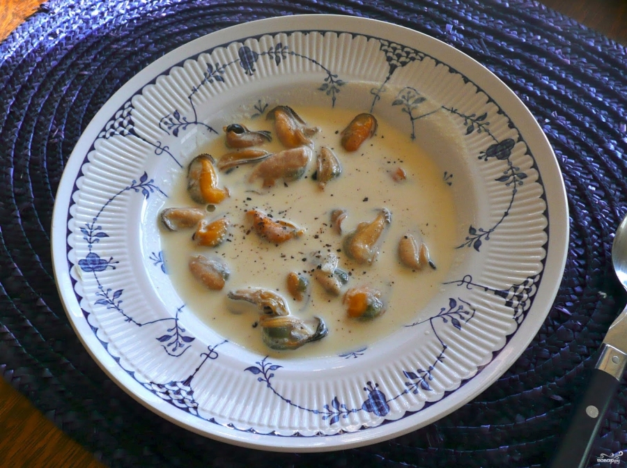 Суп из мидий со сливками - фото шаг 3