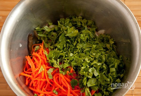 Салат из печени с морковью - фото шаг 3