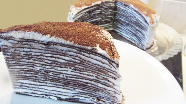 Фото к рецепту: Шоколадный блинный торт