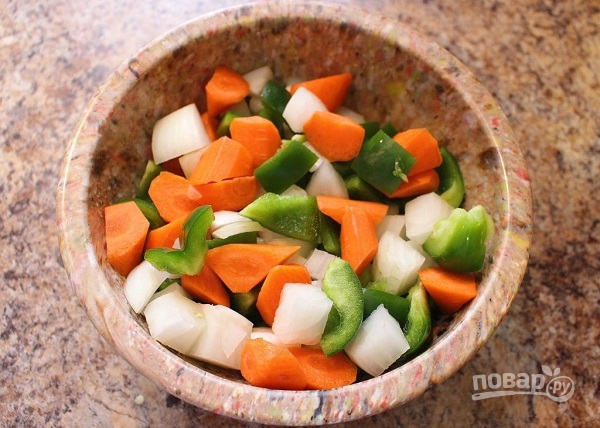 Фрикадельки из курицы в чили соусе с овощами - фото шаг 3