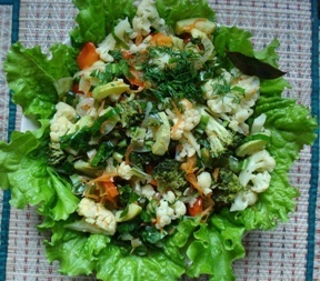 Фото к рецепту: Горячий салат