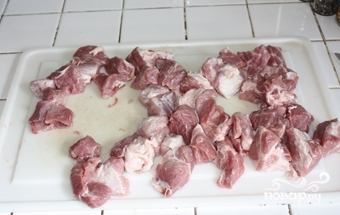 Поджарка из свинины на сковороде - фото шаг 1