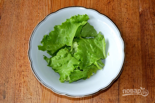 Зеленый салат с кальмаром - фото шаг 2