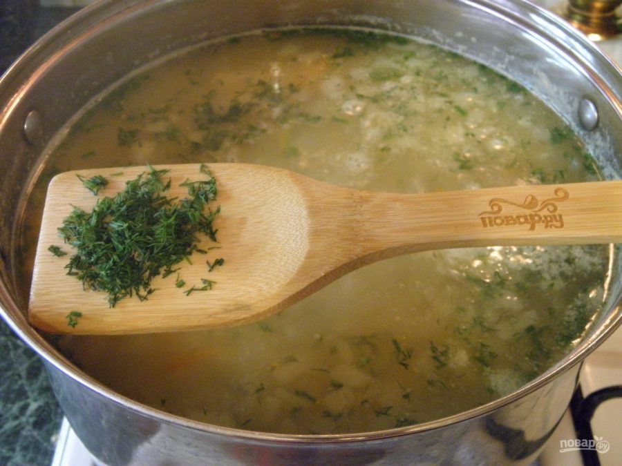 Гороховый суп с копчеными рёбрышками - фото шаг 6