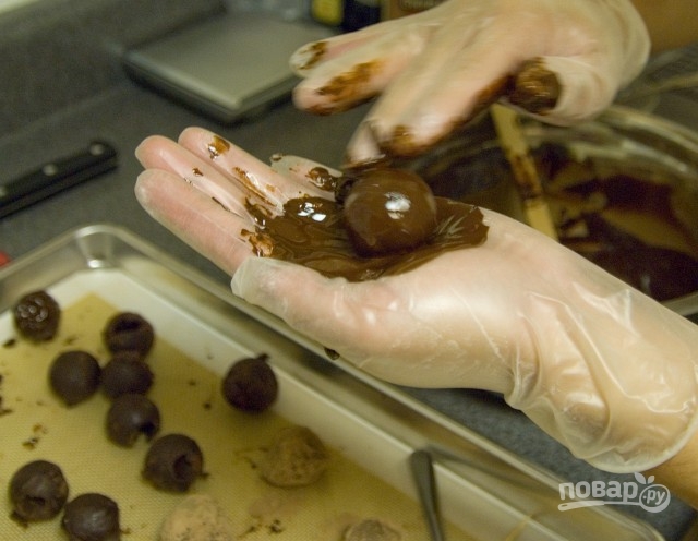 Шоколадные конфеты "Трюфели" - фото шаг 6