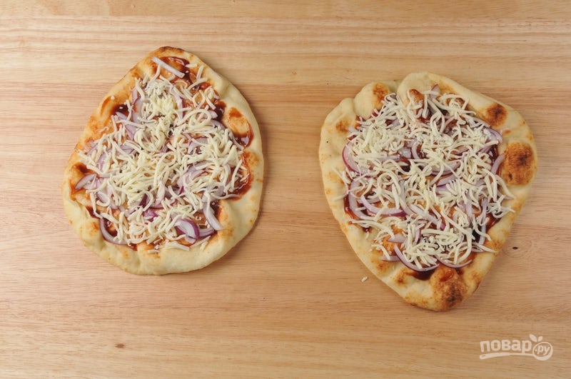 Барбекю пицца с креветками - фото шаг 3