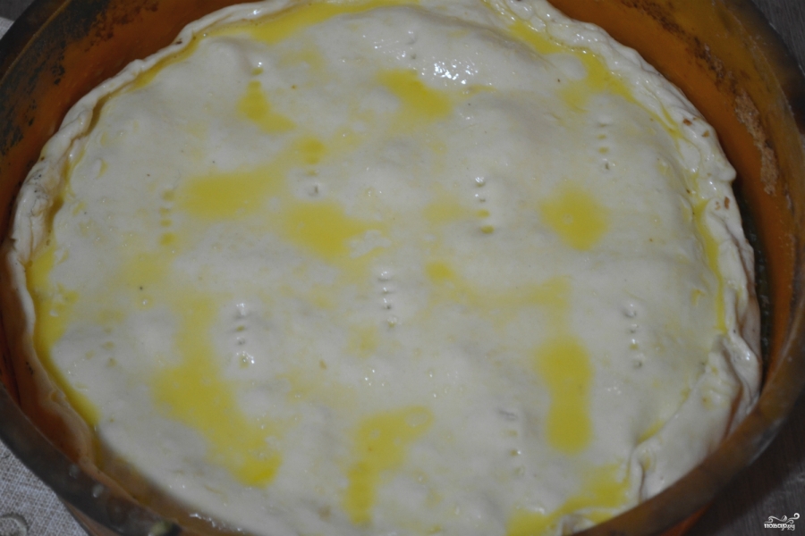 Пирог мясной из слоеного теста - фото шаг 6