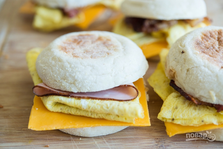 Сэндвичи на завтрак - фото шаг 7