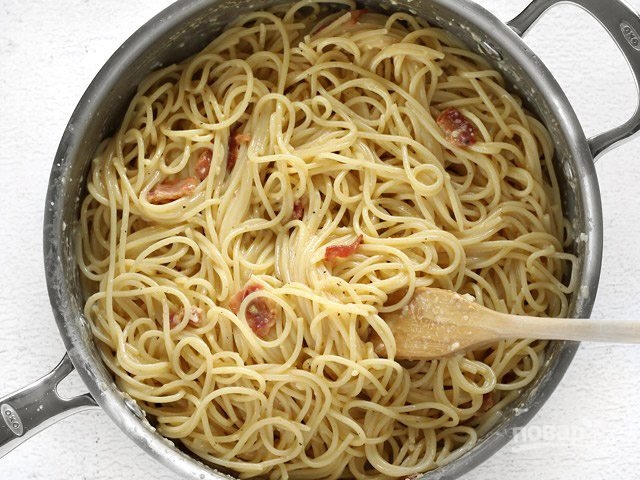 Рецепт спагетти "Карбонара" - фото шаг 8