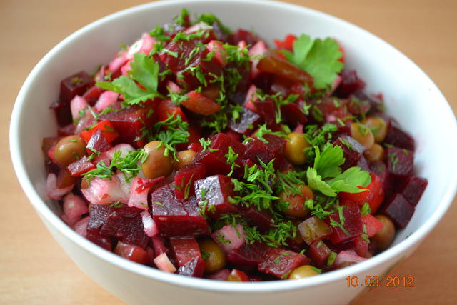 Фото к рецепту: Овощной салат