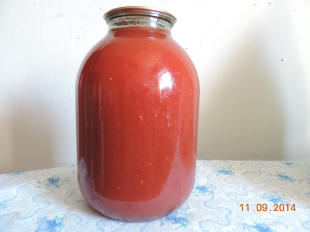 Фото к рецепту: Сок томатный 