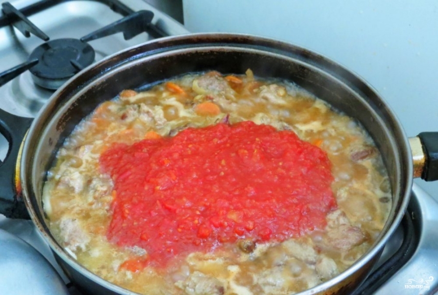 Томатный соус со свининой - фото шаг 4