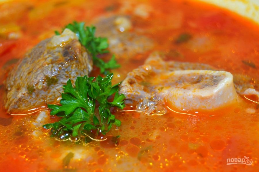 Грузинский суп "Харчо" - фото шаг 14