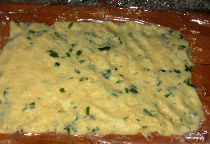 Мясной рулет в сырно-картофельной оболочке - фото шаг 1