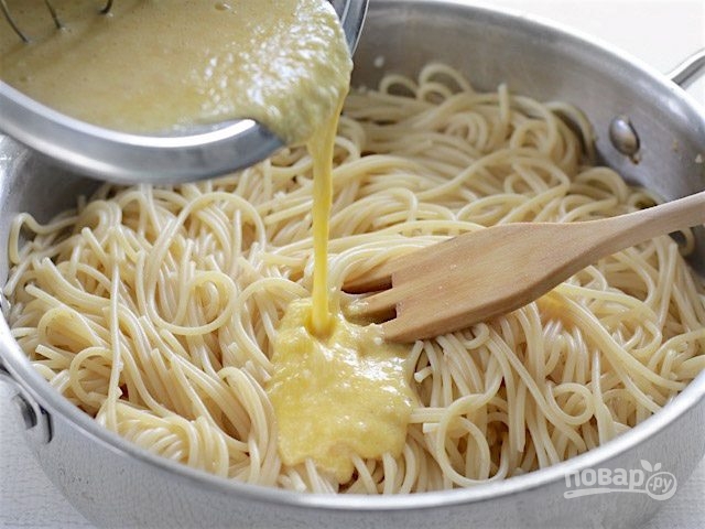 Рецепт спагетти "Карбонара" - фото шаг 6