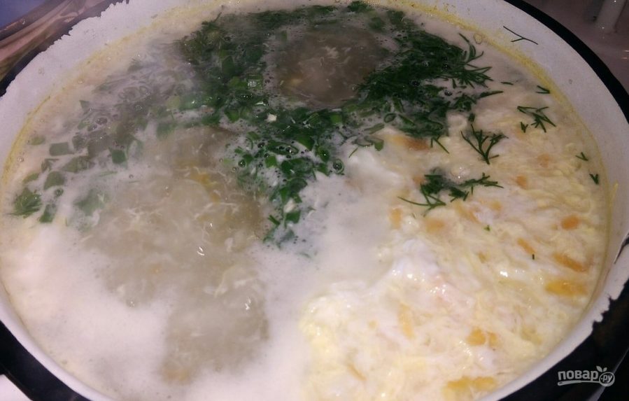 Суп из хека с рисом и яйцом - фото шаг 9