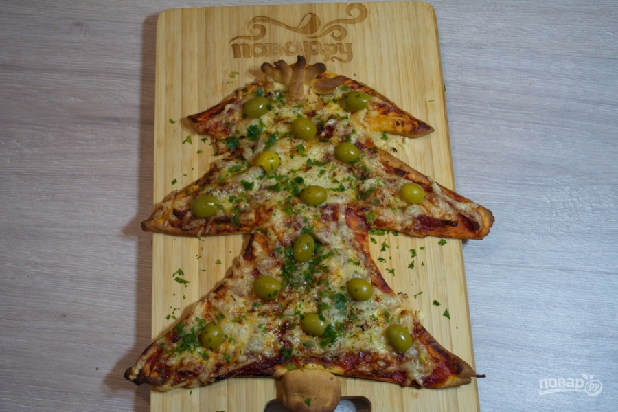 Пицца на Новый год - фото шаг 5