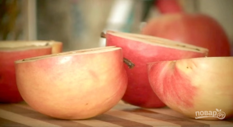Яблоки, печенные с творогом - фото шаг 1