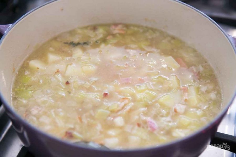 Суп из лосося со сливками - фото шаг 2