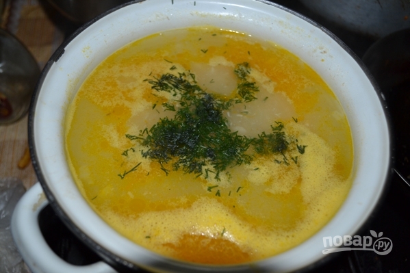 Суп рыбный из горбуши консервы - фото шаг 8