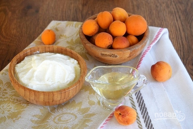 Десерт из свежих абрикосов - фото шаг 1