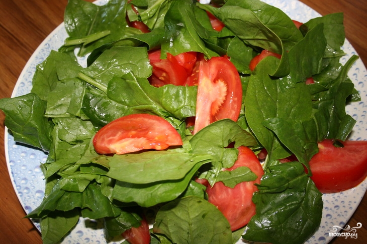 Салат со шпинатом - фото шаг 1