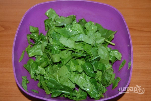 Салат из шпината свежего - фото шаг 2
