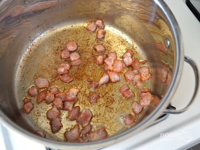Гороховый суп-пюре с беконом и картофелем - фото шаг 3