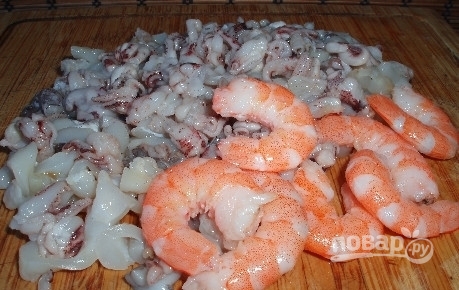 Рисовая лапша с овощами и морепродуктами - фото шаг 1