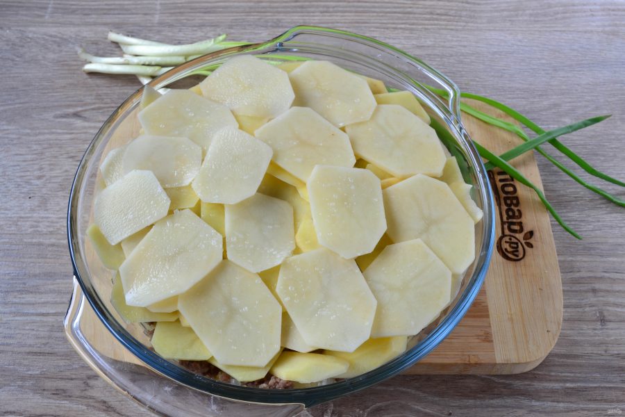Картофельный гратен с мясом - фото шаг 7