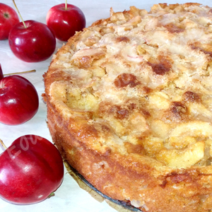 Фото к рецепту: Самый яблочный пирог. легкий и необыкновенно вкусный!