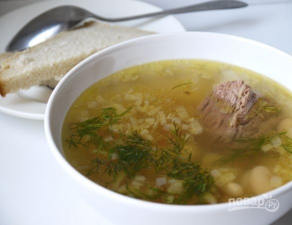 Фасолевый суп с говядиной - фото шаг 7