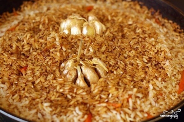 Плов из бурого риса со свининой - фото шаг 11