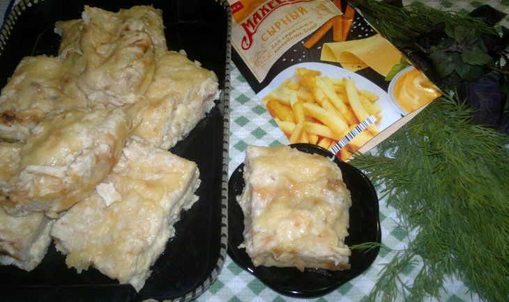Экспресс-пирог с творожно-сырной начинкой#махеевънаприроде