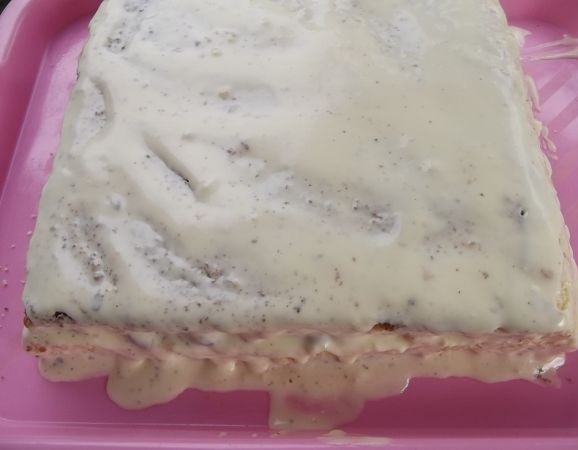 Бисквитный торт со сметанным кремом - фото шаг 11