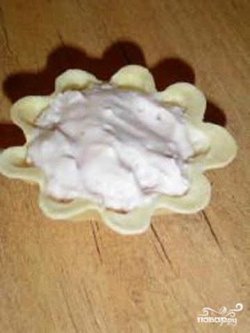Песочные корзинки с йогуртовым кремом - фото шаг 4