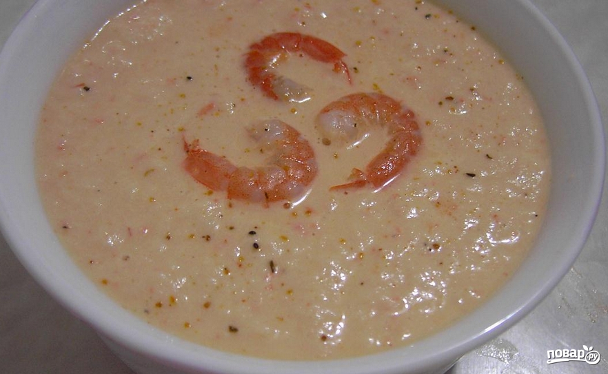 Суп-пюре с морепродуктами - фото шаг 6