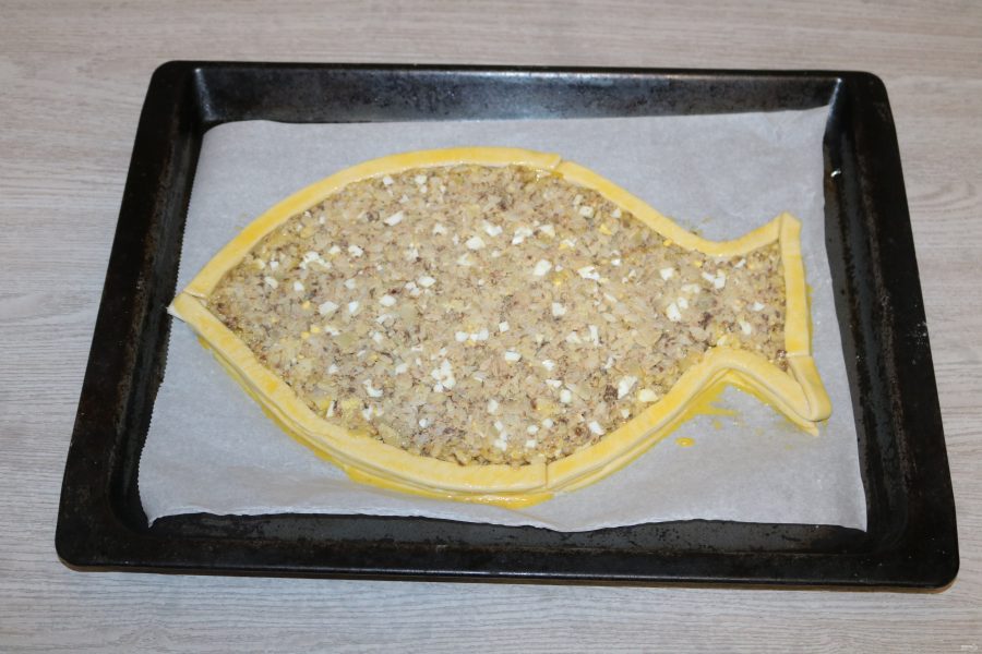 Пирог "Золотая рыбка" - фото шаг 11