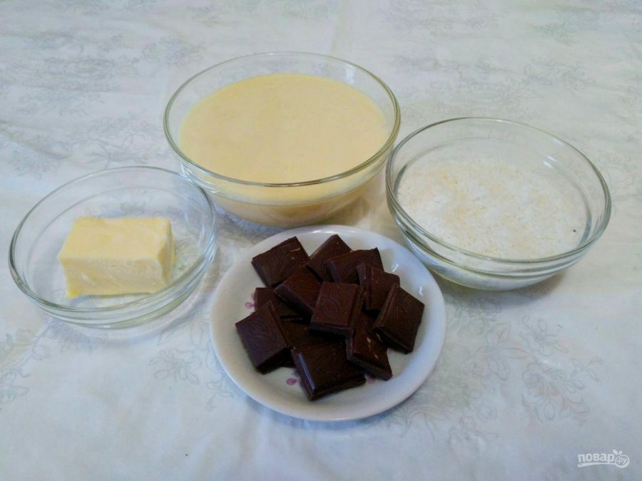 Молочные конфеты с мякотью кокоса - фото шаг 1
