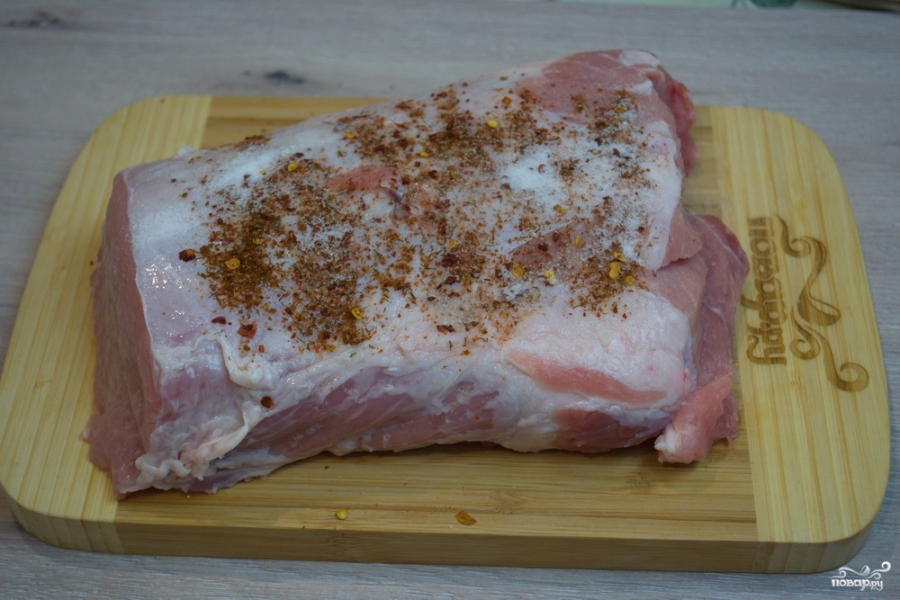 Рецепт карбоната из свинины в духовке в фольге пошаговый рецепт с фото