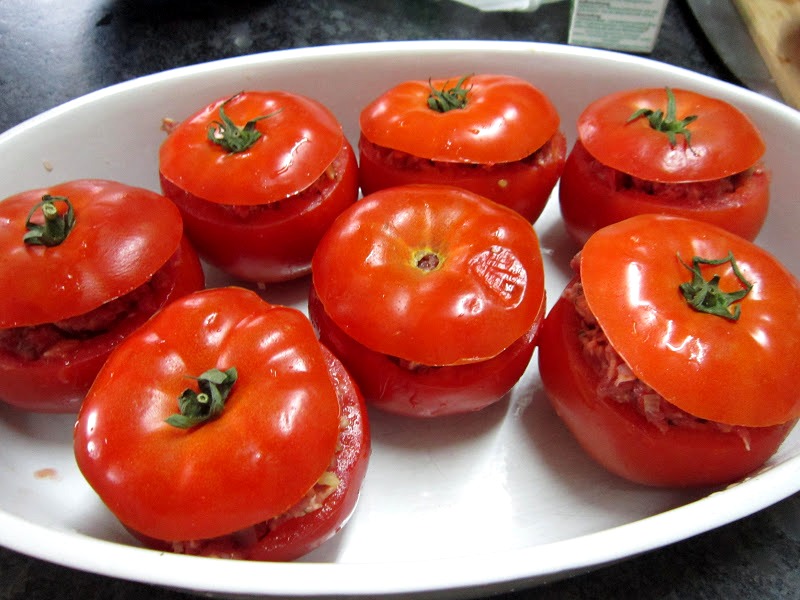 Фаршированные помидоры фаршем в духовке - фото шаг 4