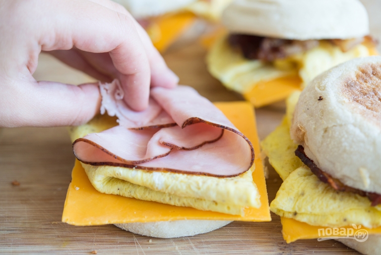 Сэндвичи на завтрак - фото шаг 5