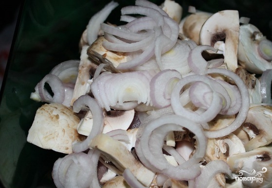 Жареные грибы со свининой - фото шаг 3