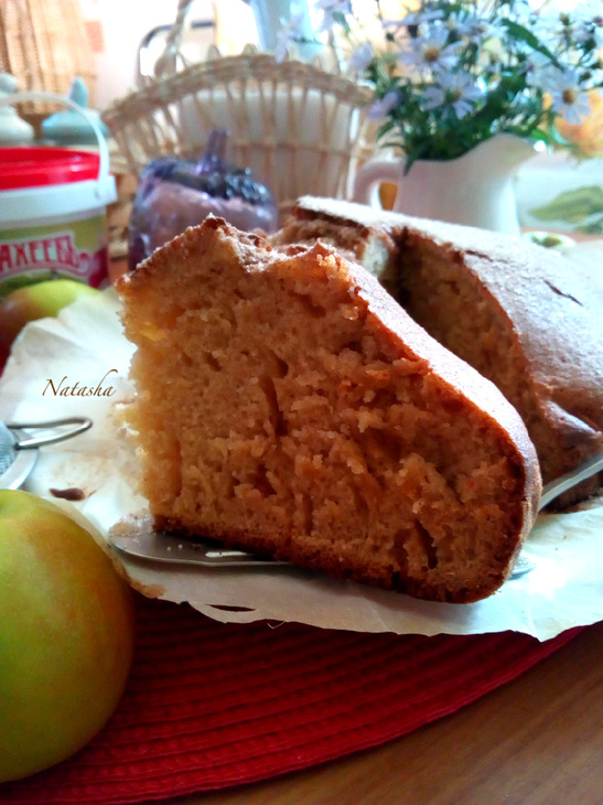 Рецепт кекса яблочного с повидлом