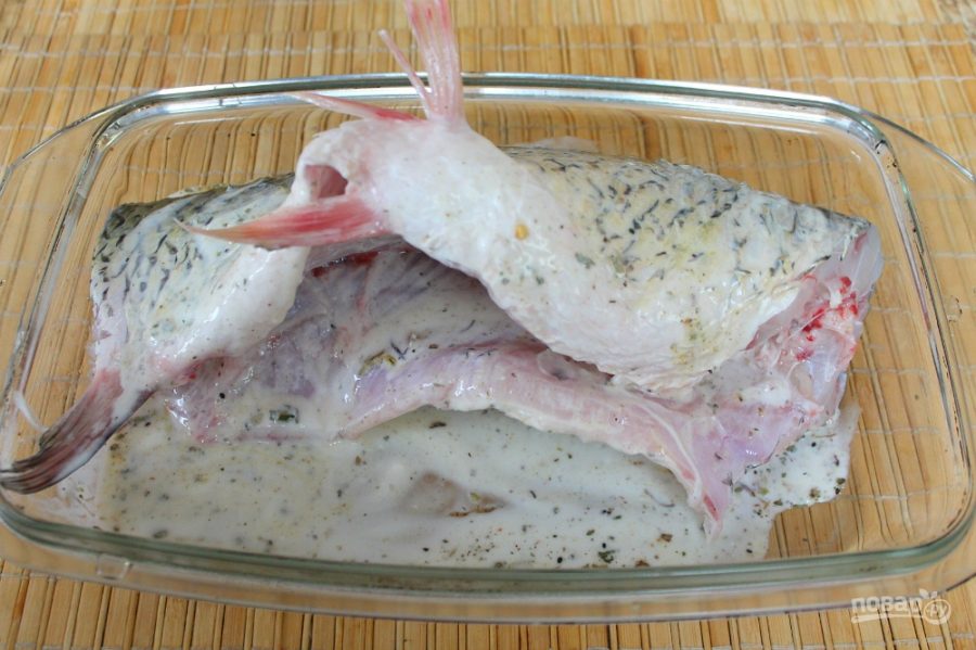 Рыба в кефире в духовке - фото шаг 6