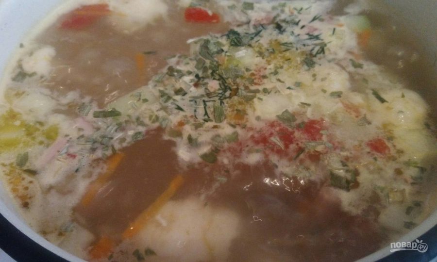 Суп на скорую руку с сосисками - фото шаг 8