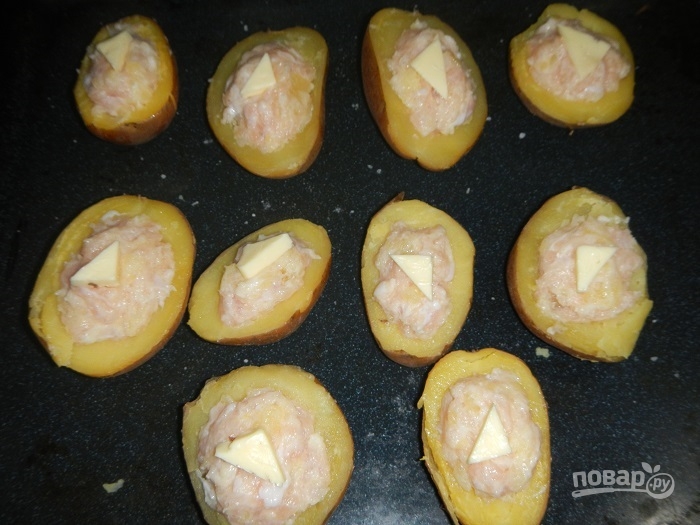 Картофель, запеченный с фаршем - фото шаг 7